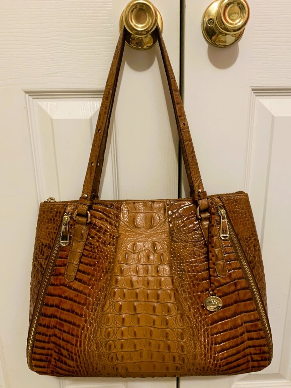 Brahmin Adina Toasted Almond Tote